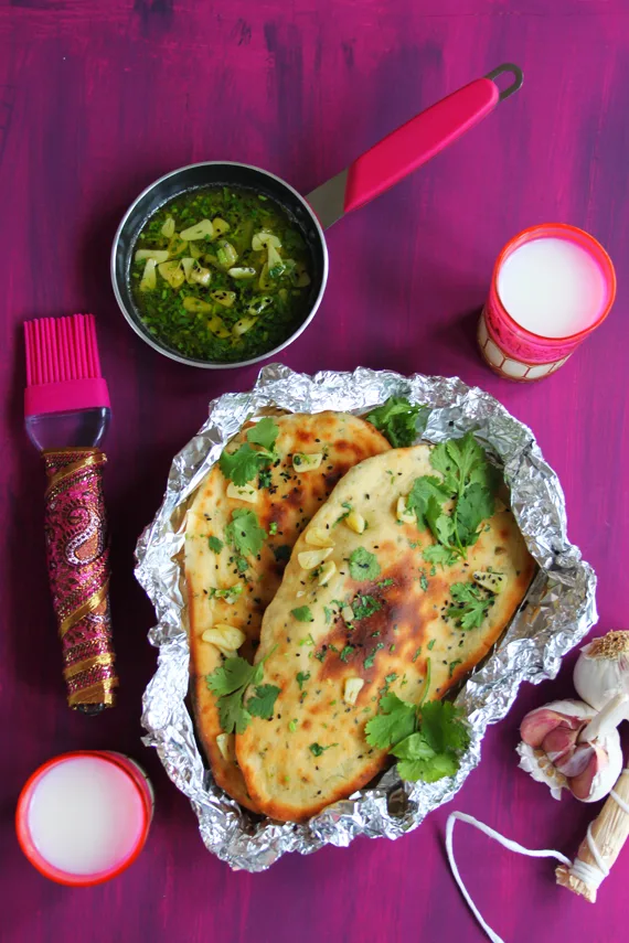 Garlic and Coriander Naan