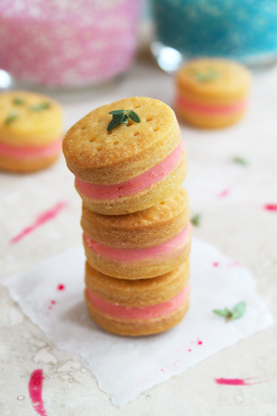 sanjana recipe photography - Rose Custard Creams