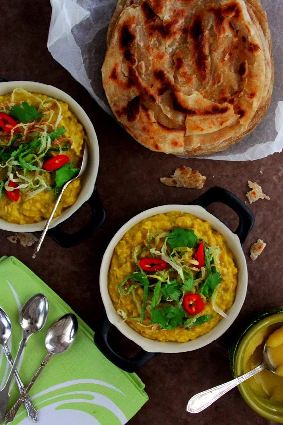 Jalebi Paratha and Mung Daal