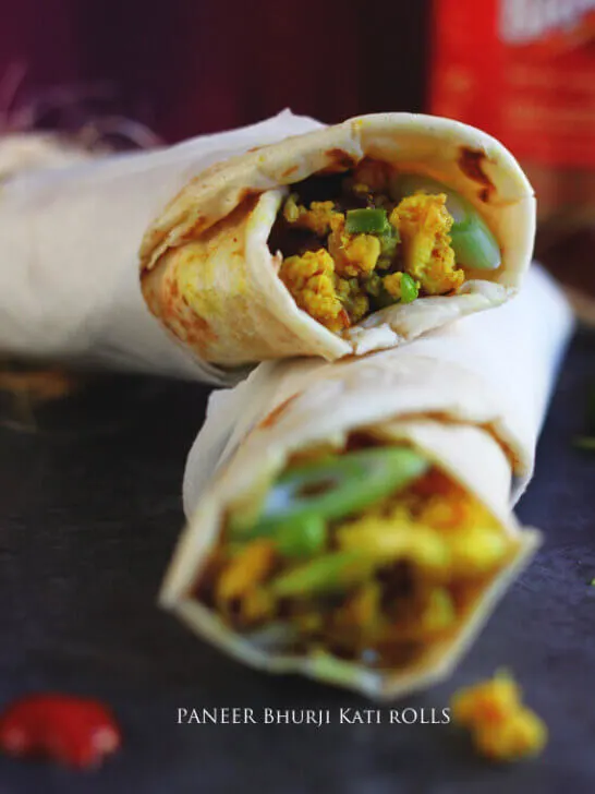 Paneer Bhurji Kati Rolls