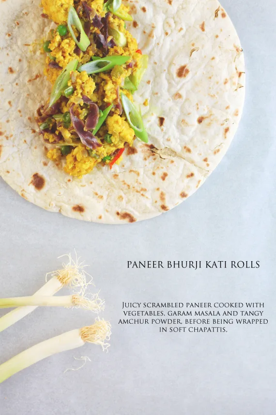 Paneer Bhurji Kati Rolls