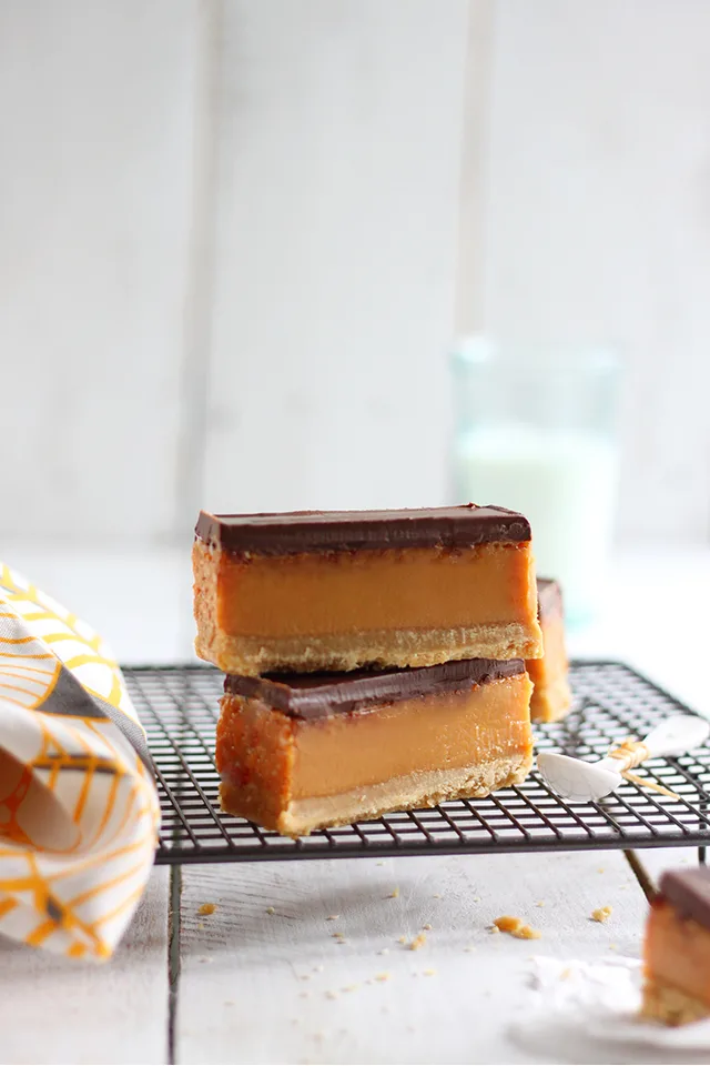 Sesame Salted Caramel Bars