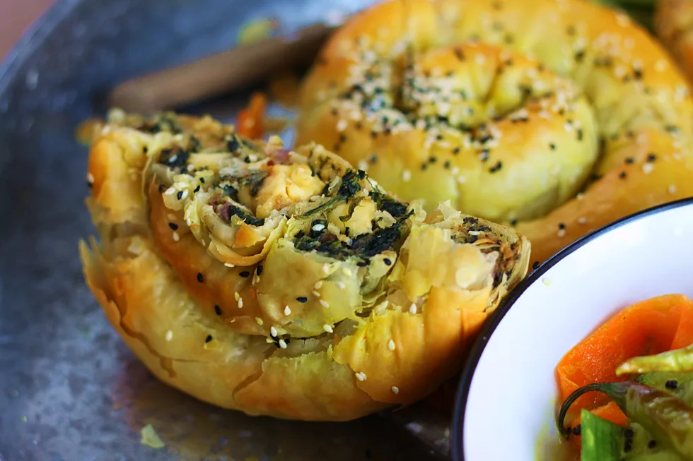 Palak Paneer Snails