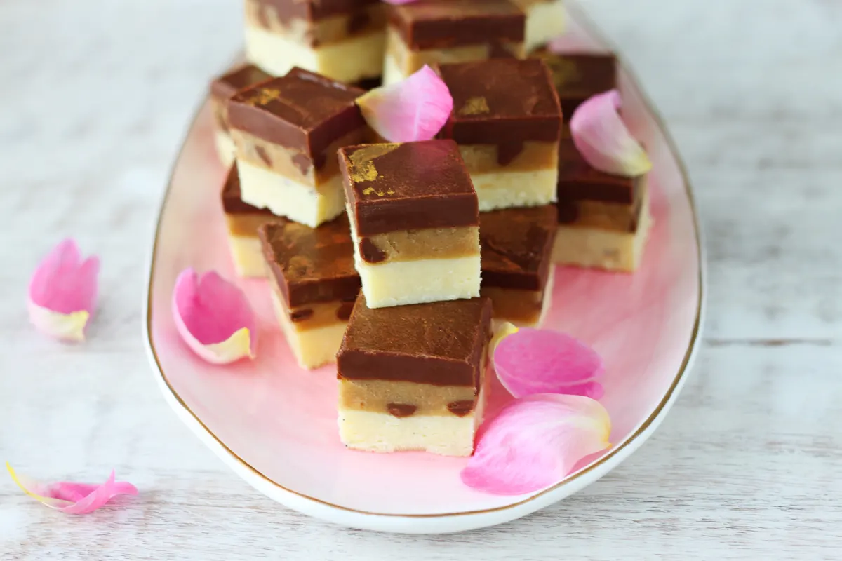 How to Make Cookie Dough Chocolate Burfi in the Microwave