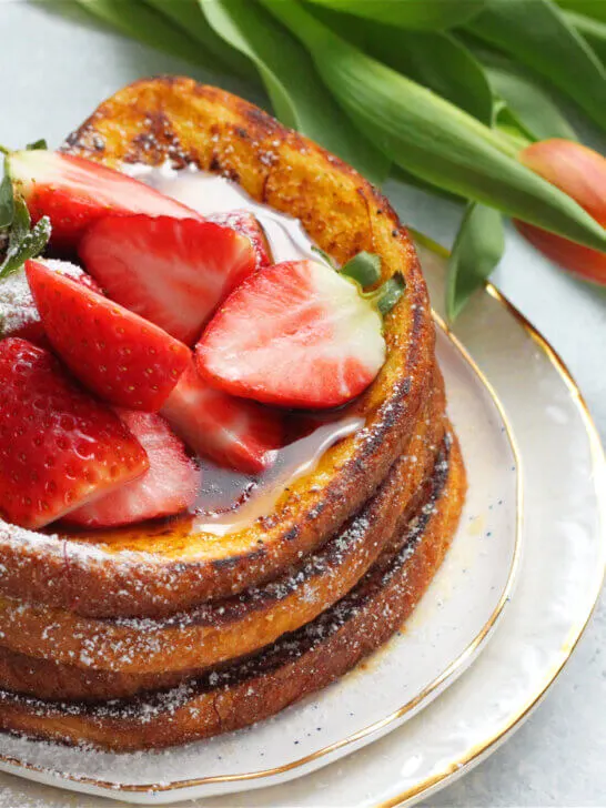 Vegan Saffron French Toast