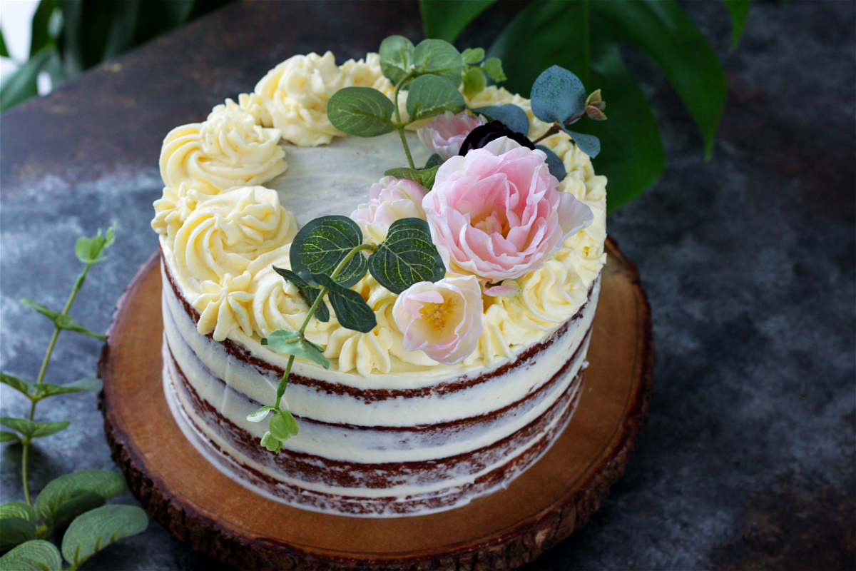 Cardamom Carrot Cake with Orange Blossom Frosting