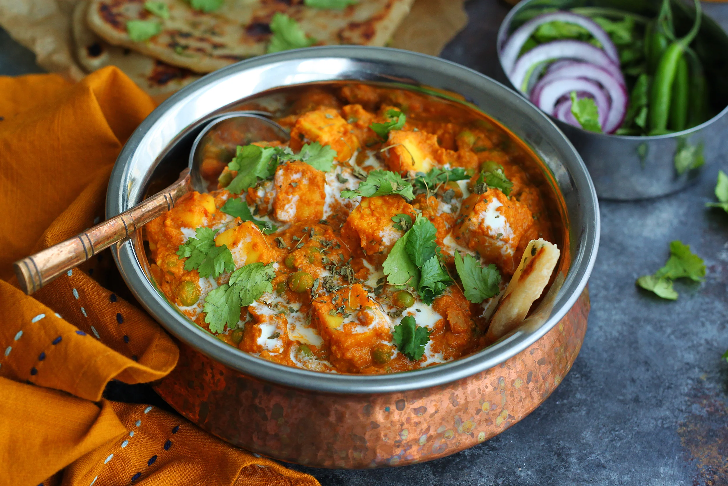 Restaurant-Style Matar Paneer - Indian Curry Recipes - Sanjana.Feasts