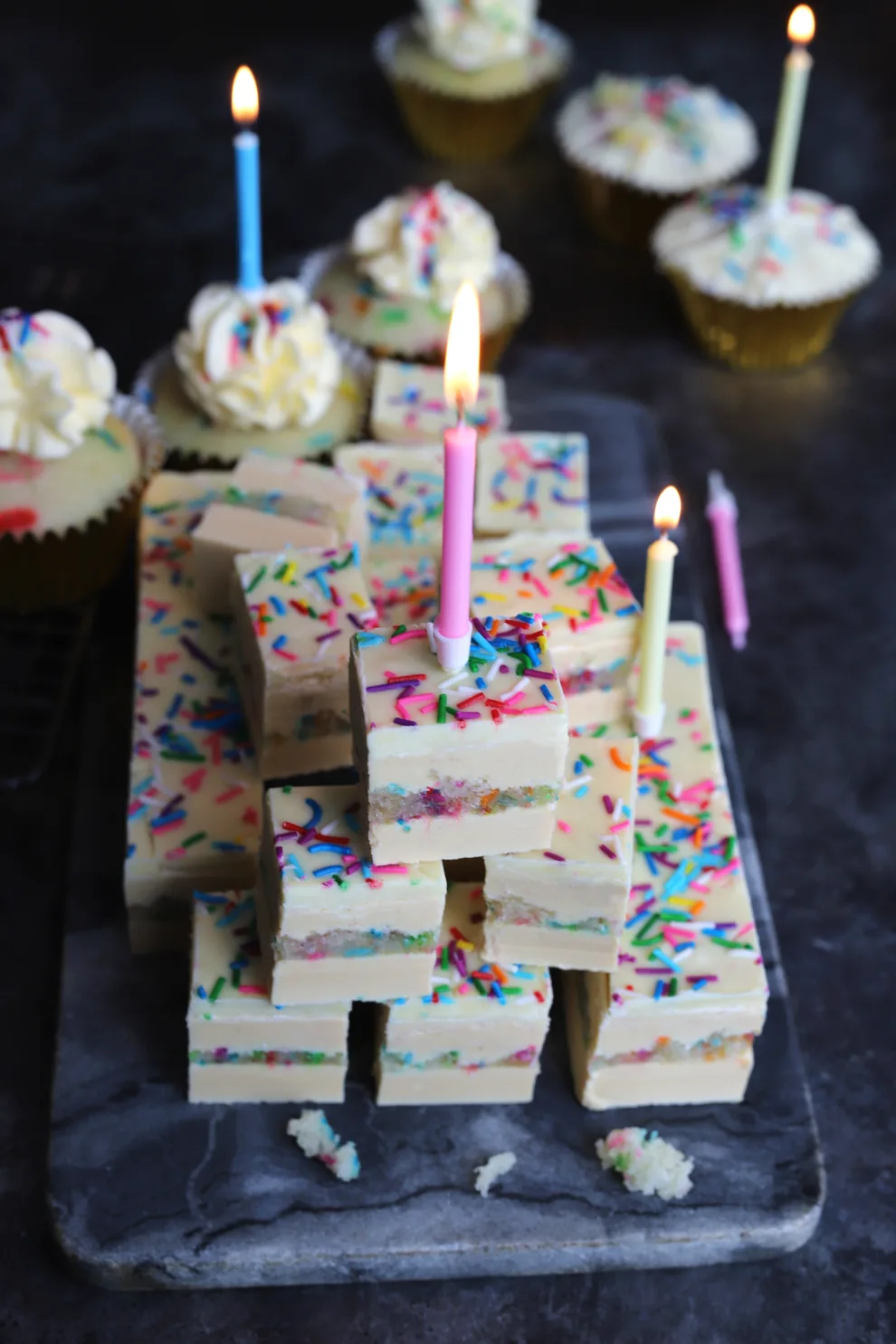 Birthday Cake Burfi