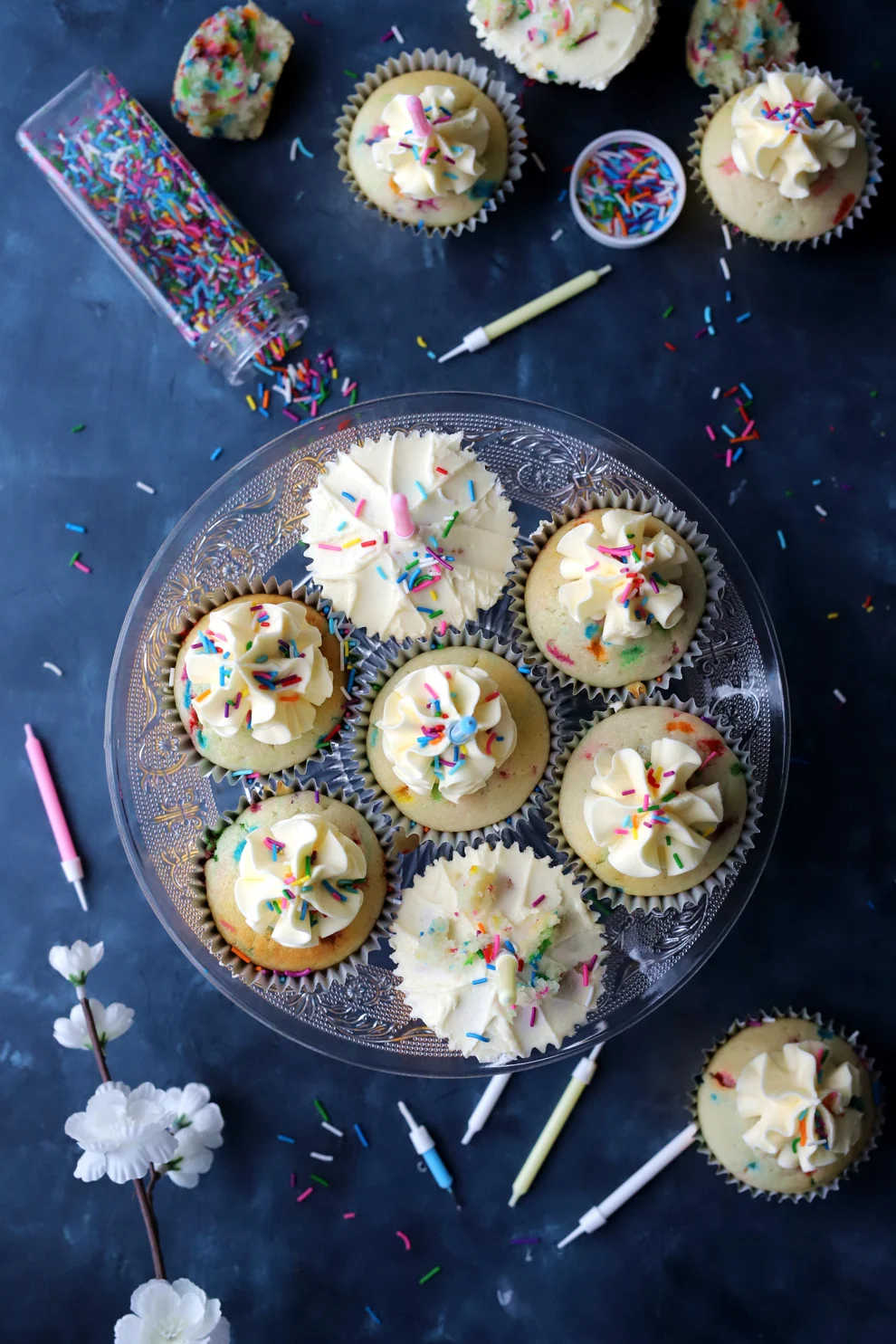 Sanjana’s Fluffy Eggless Vanilla Cupcakes