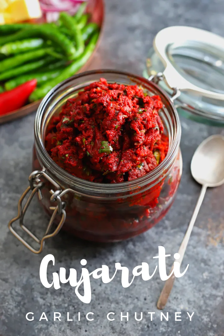 Gujarati Lasan ni Chutney (No-Cook Garlic Chutney)