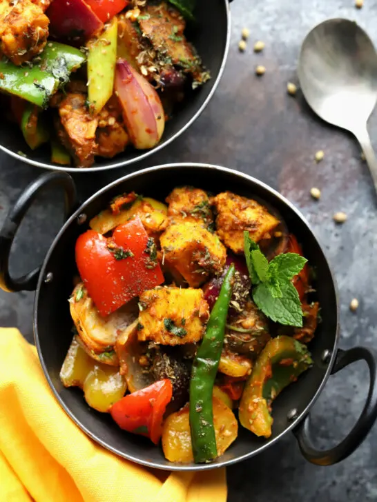 Vegan Kadai Tofu & Vegetables