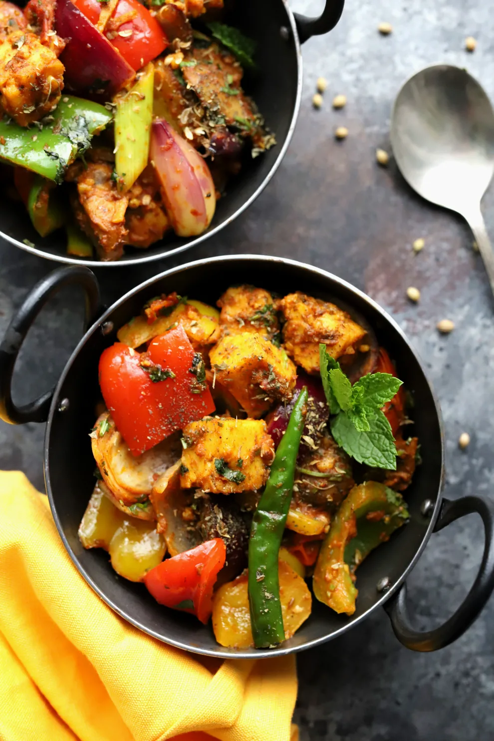 VEG KADAI, KADAI PANEER, MUSHROOM KADAI