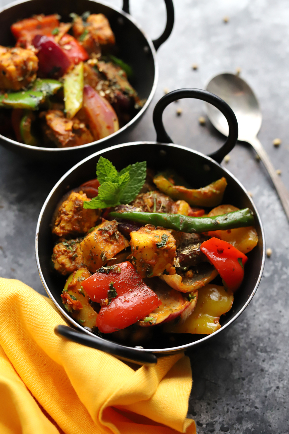 Indian Tofu Kadai With Bell Pepper • Simple Sumptuous Cooking