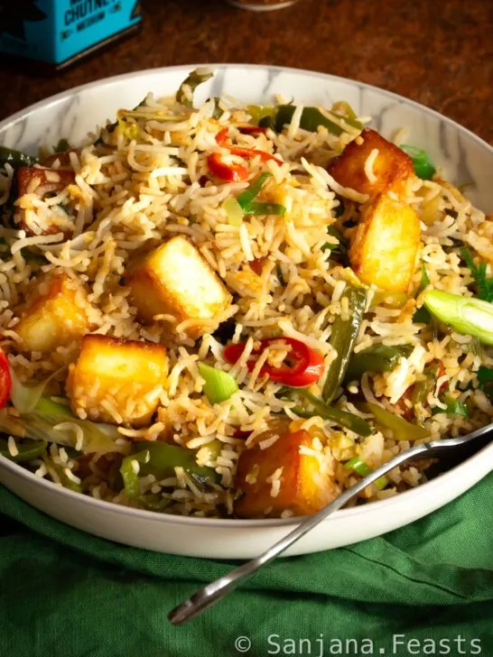 Chilli Paneer Fried Rice