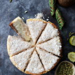 Double Coconut, Lime & Cardamom Cheesecake