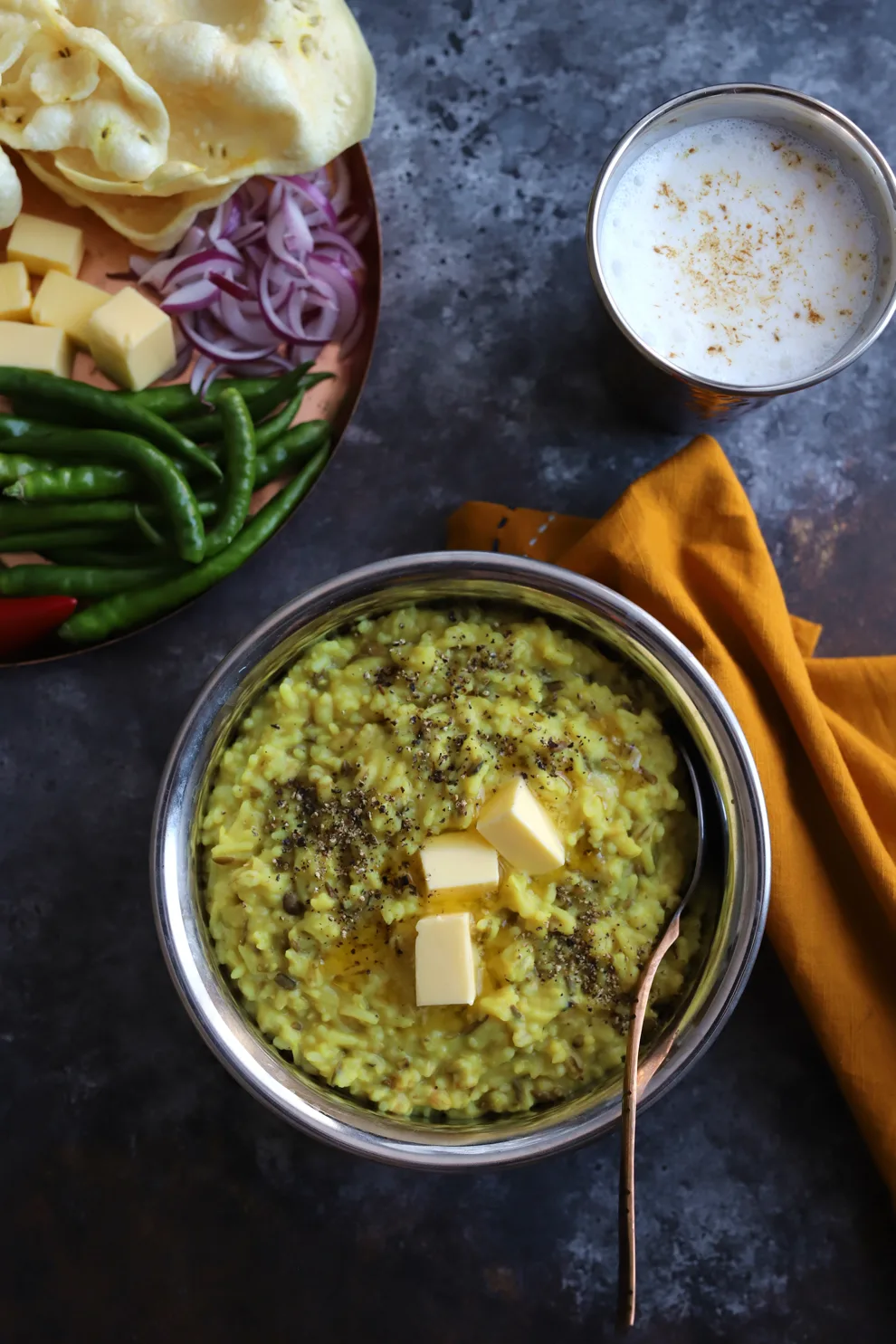 Village-Style Gujarati Khichdi (Buttery Rice & Lentils)