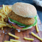 Crispy Vegan Chicken-less Burger