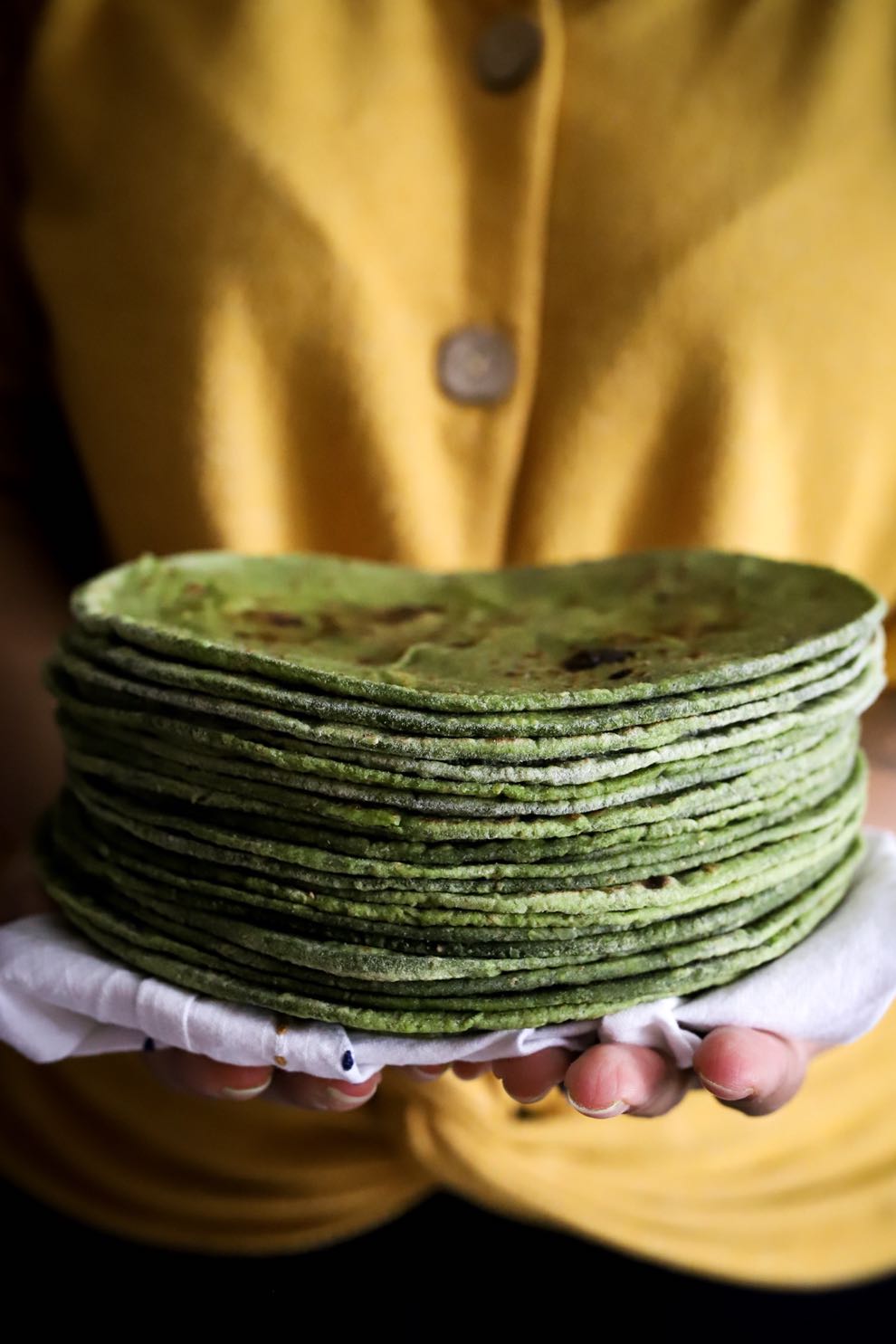 Soft Spinach Roti