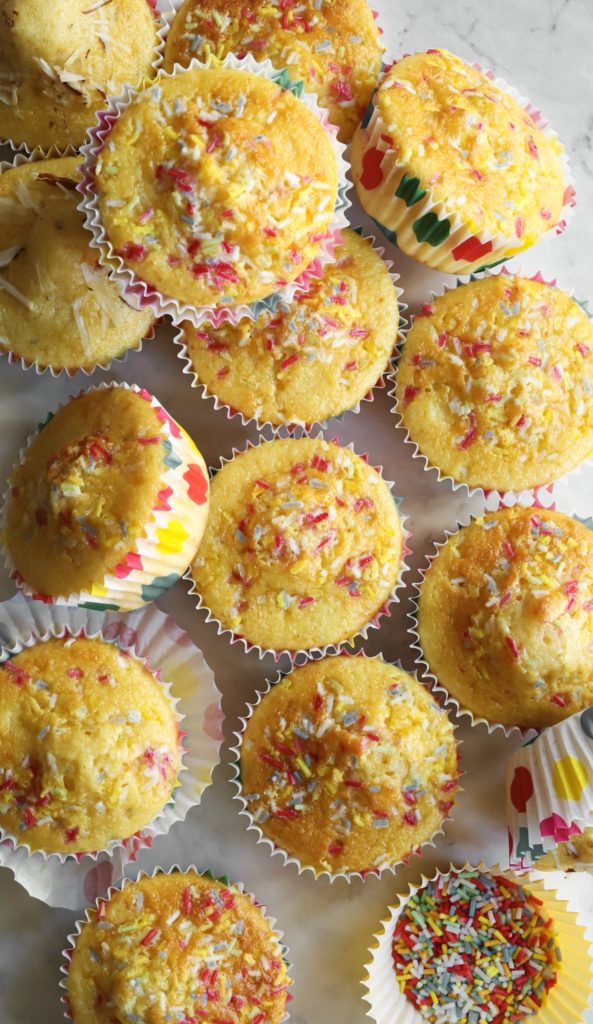 Vegan Custard Powder Fairy Cakes