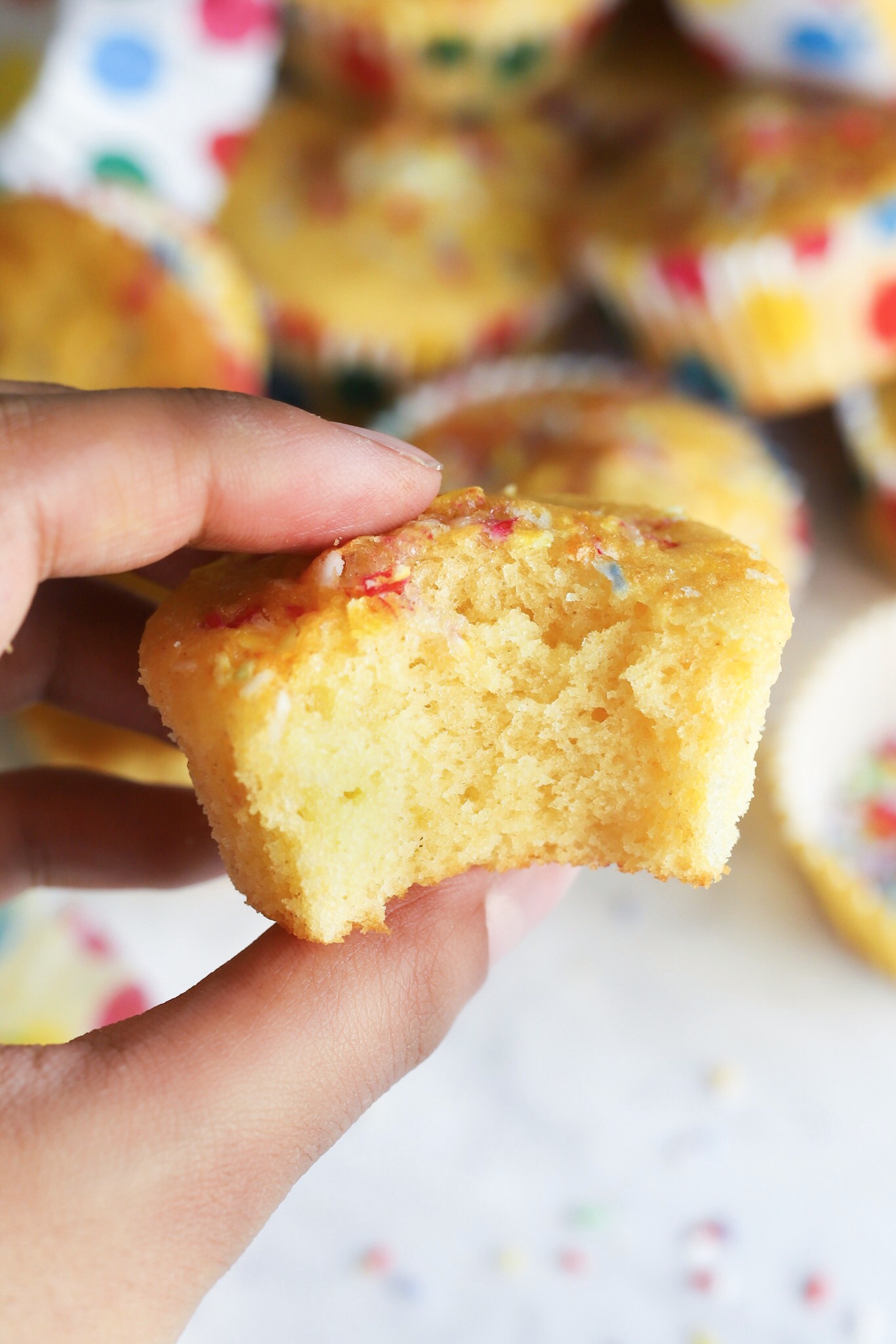 Vegan Custard Powder Fairy Cakes