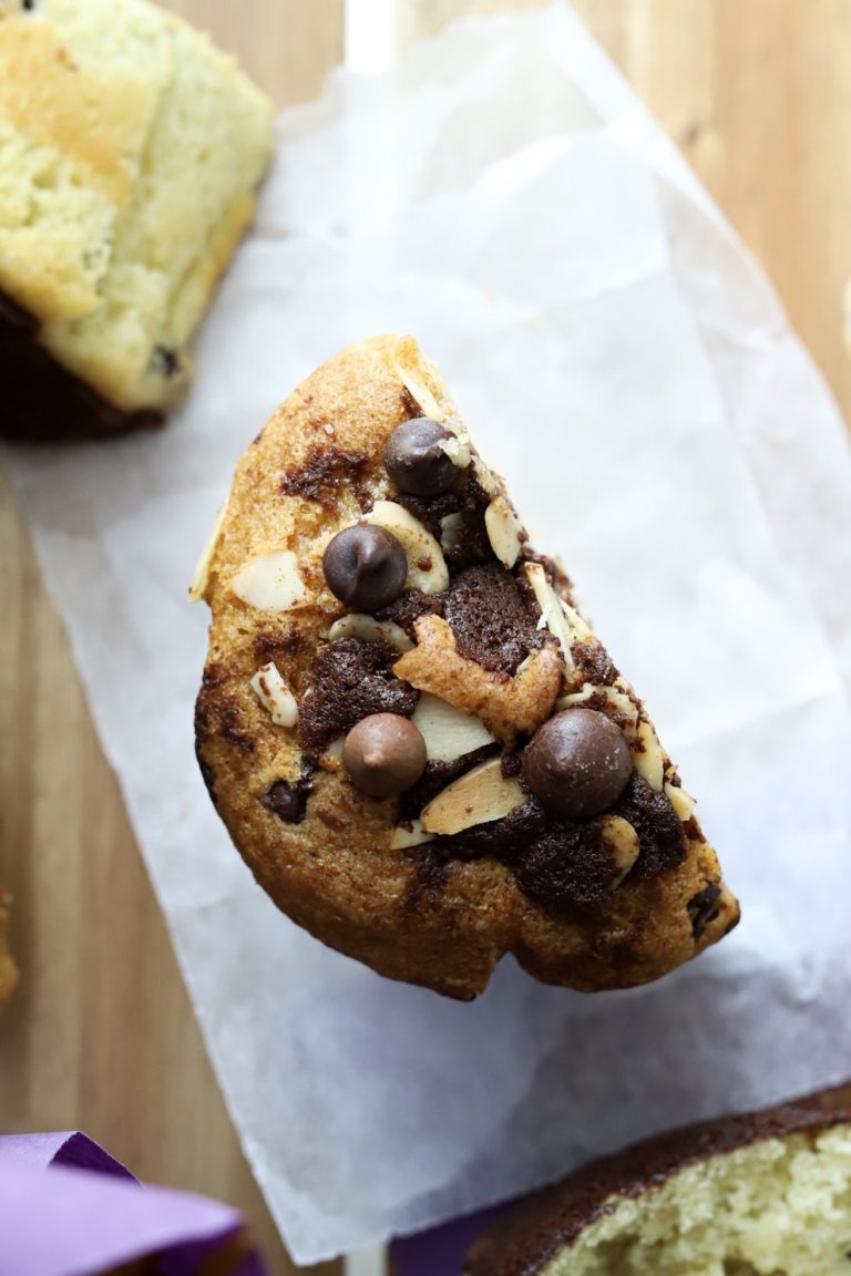 Salted Hot Chocolate & Almond Muffins Sanjana.Feasts Vegan Baking