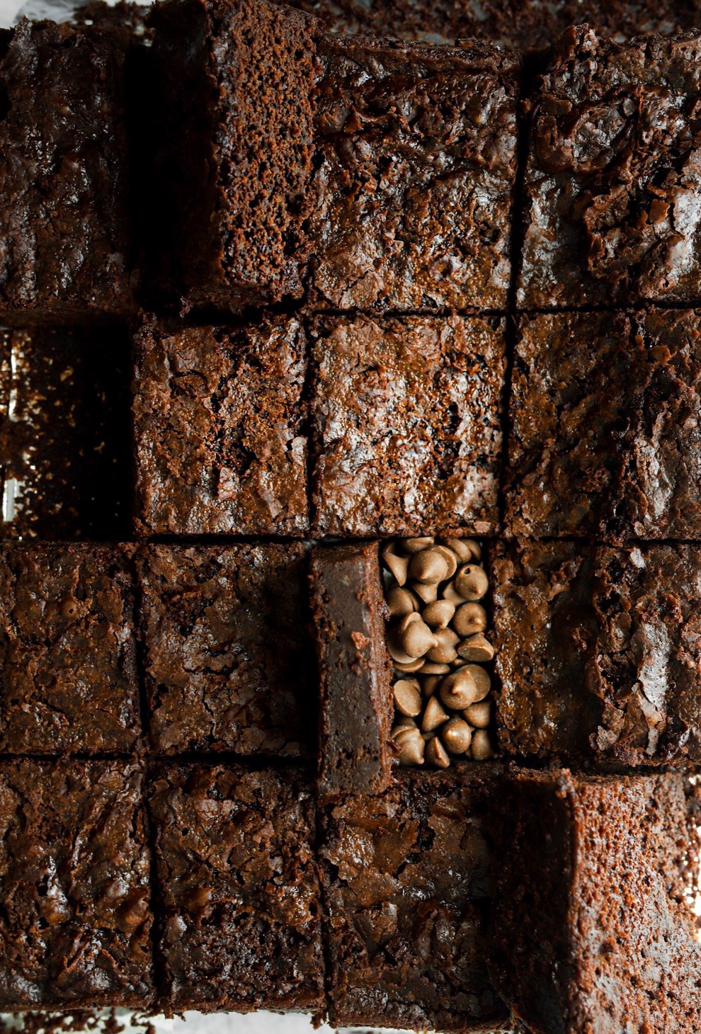 Vegan Crackled Midnight Brownies