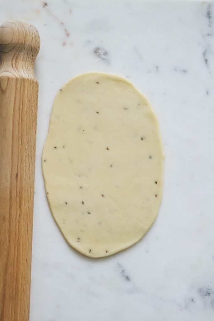 Homemade samosa dough