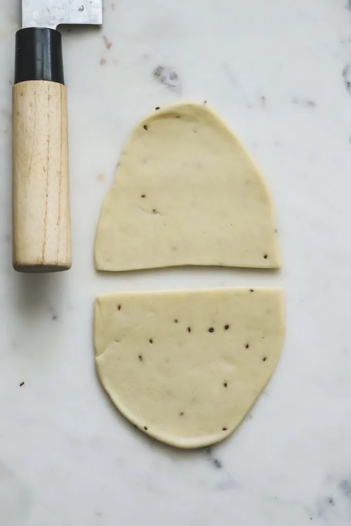 Easy samosa pastry cutting