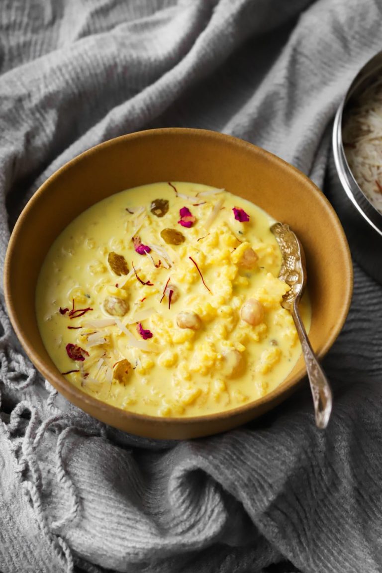 Creamy Vegan Rice Kheer Sanjana.Feasts Desserts
