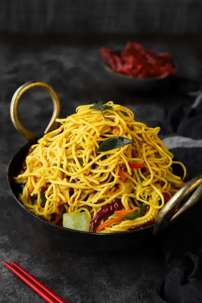 Vegetarian Hakka Noodles