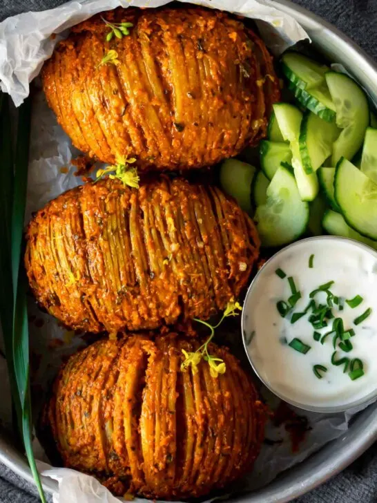 Tandoori Hasselback Potatoes