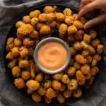 Coconut-Crusted Popcorn Bhindi Recipe Delicious