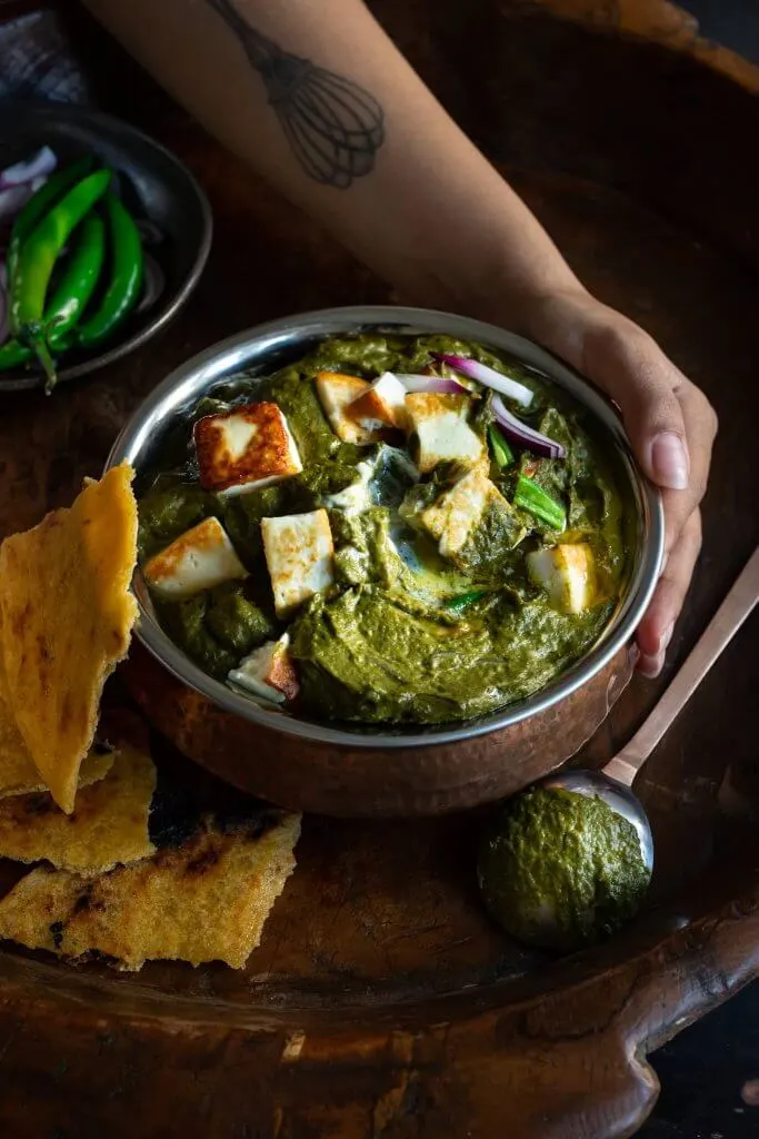 Saag - Indian curry with mustard greens