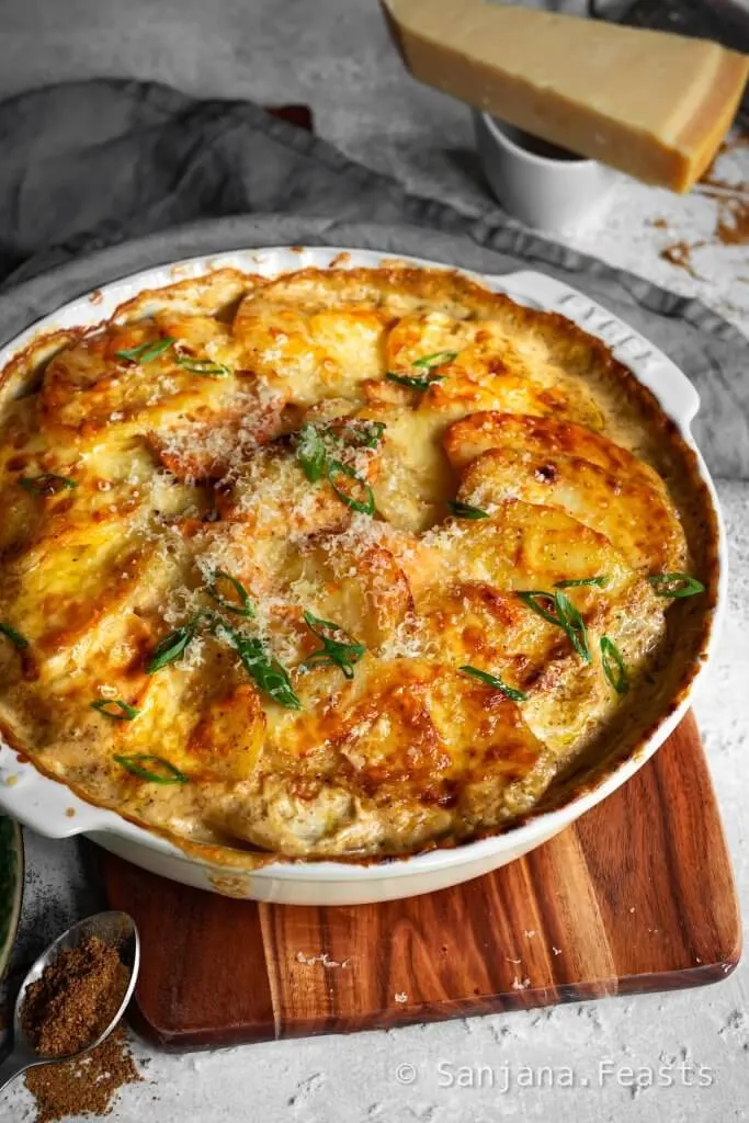 How to make indian dauphinoise potatoes