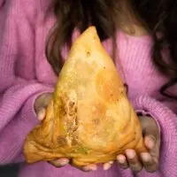 Giant Samosa recipe Sanjana Feasts