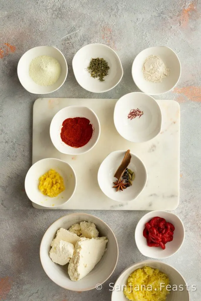 Ingredients for Malai Kofta