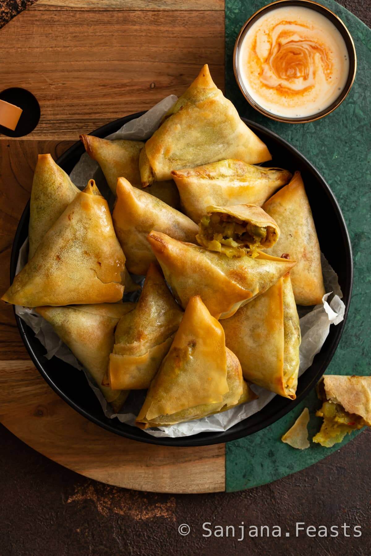 Golden Air Fryer Samosas