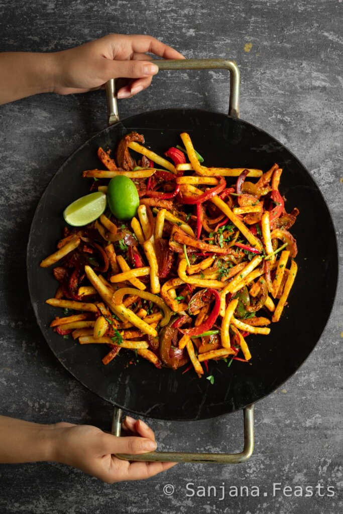 Jalfrezi Fries recipe Masala Chips
