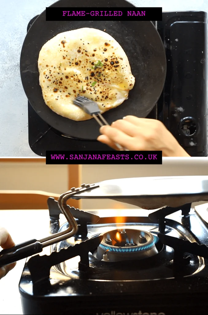 How to cook naan without a tandoor