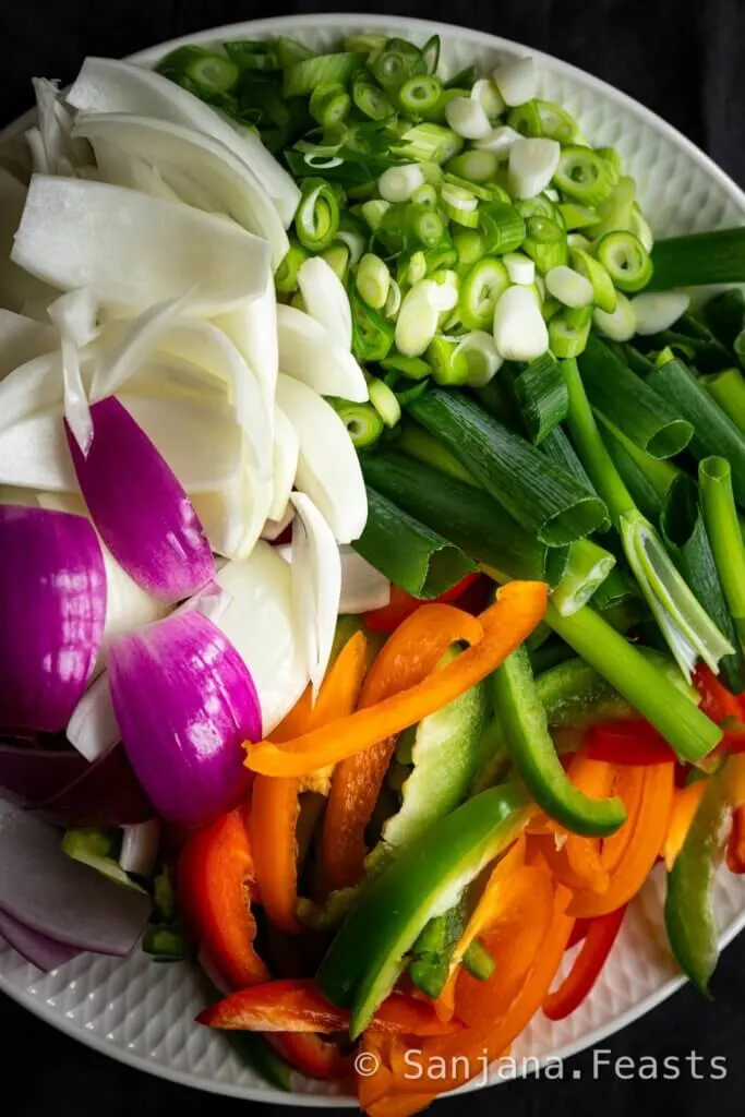 Ingredients for Indo Chinese Chilli