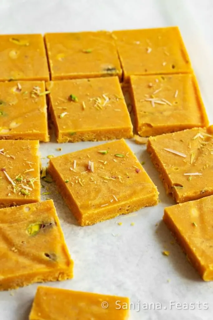 Perfect Besan Barfi recipe