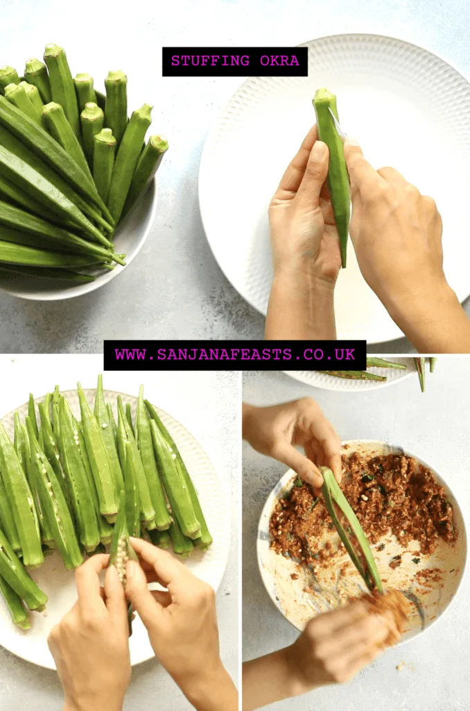 How to stuff okra