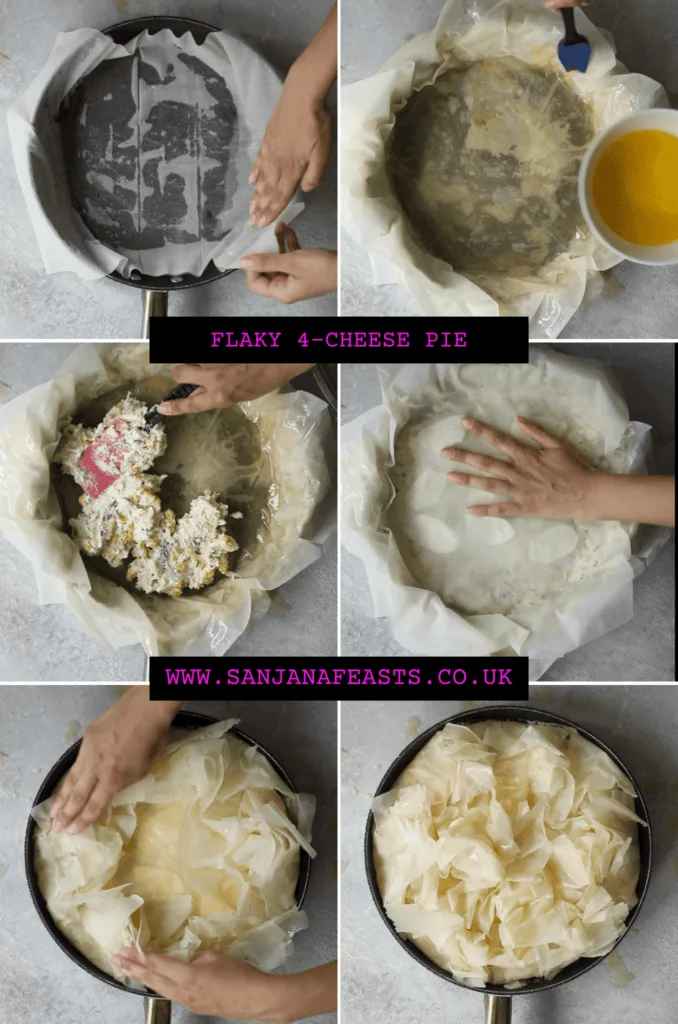 How to assemble a cheese pie