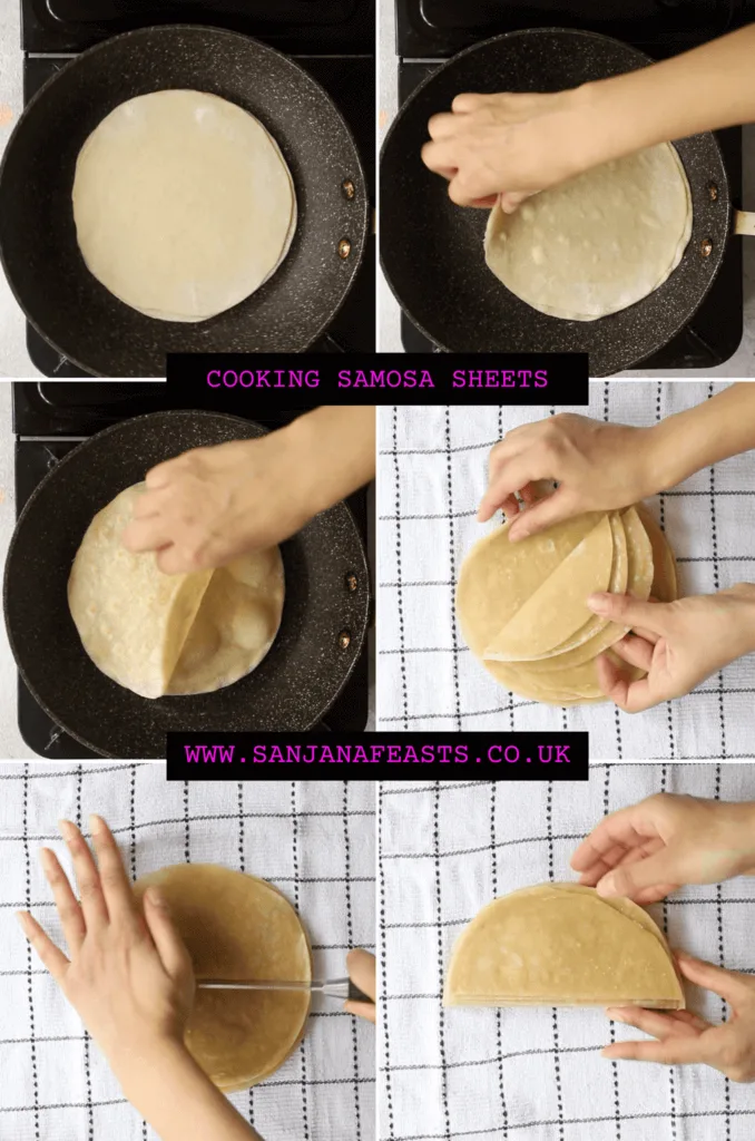 Cooking samosa pastry at home delicious recipe