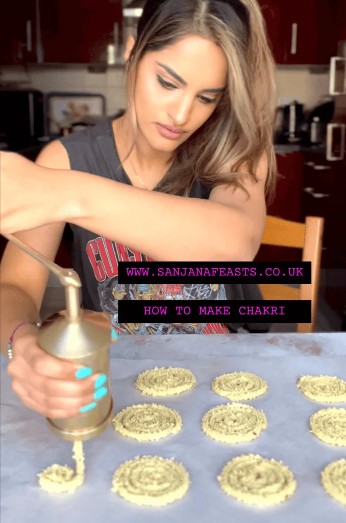 Shaping chakri recipe