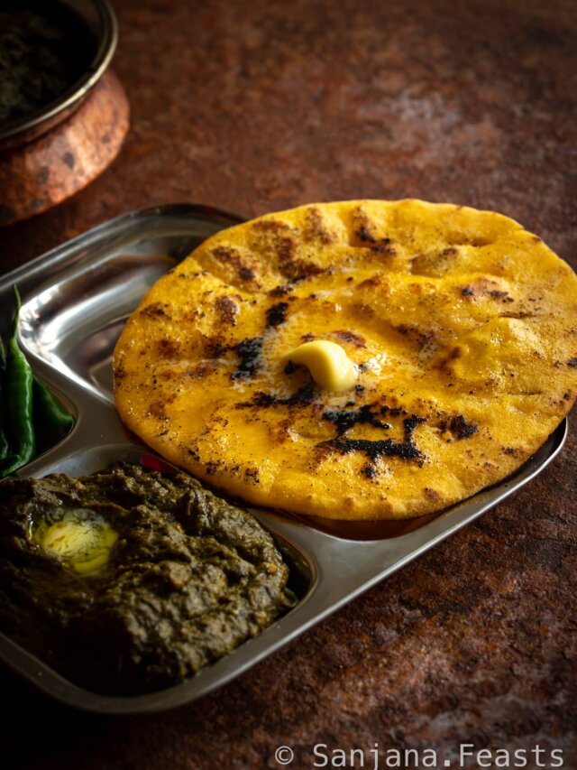 Makki di Roti (Punjabi Cornmeal Flatbread) Indian Breads