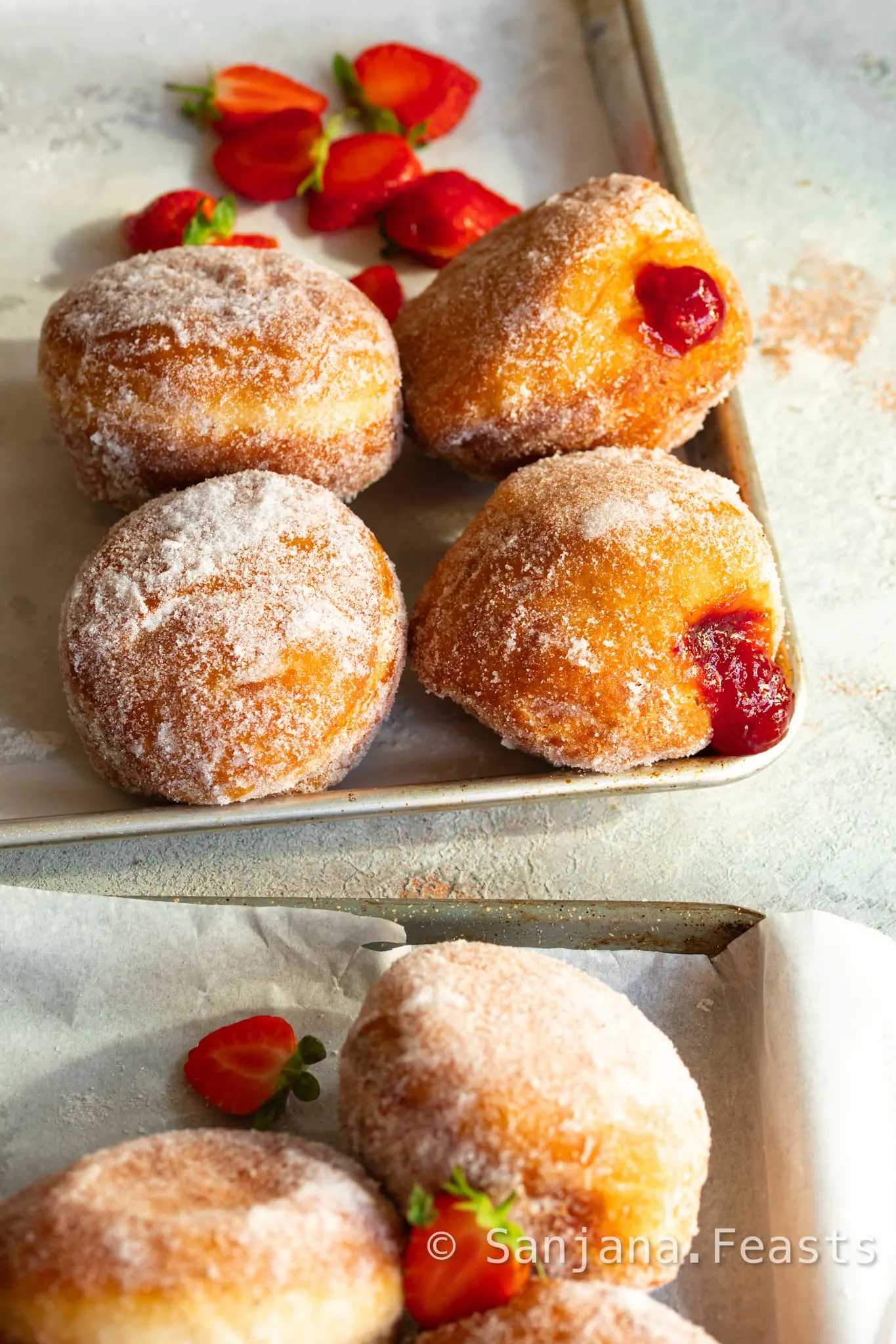 Perfect Easy Jam Doughnuts Bakery Style