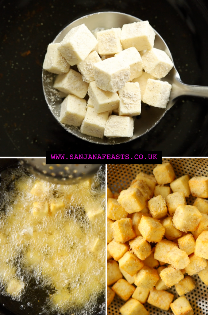 how to fry paneer for chilli paneer