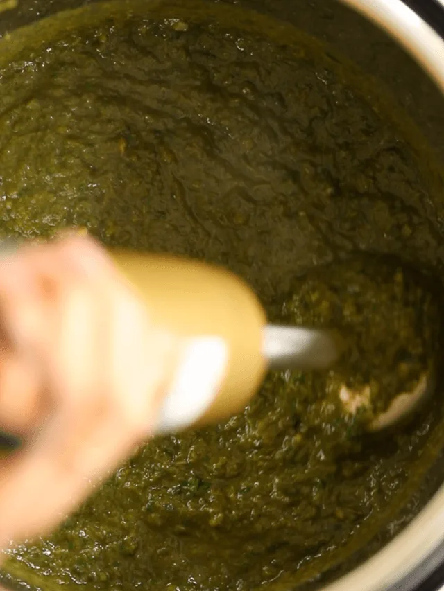 Blend the saag