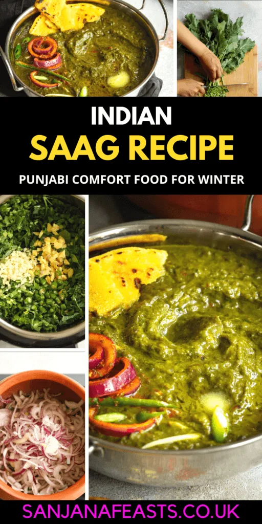 Punjabi Saag Recipe Indian Saag or Sarson da Saag